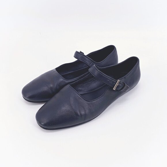The Row Ava Leather Mary Jane Flats Sz 36 - Picture 1 of 13